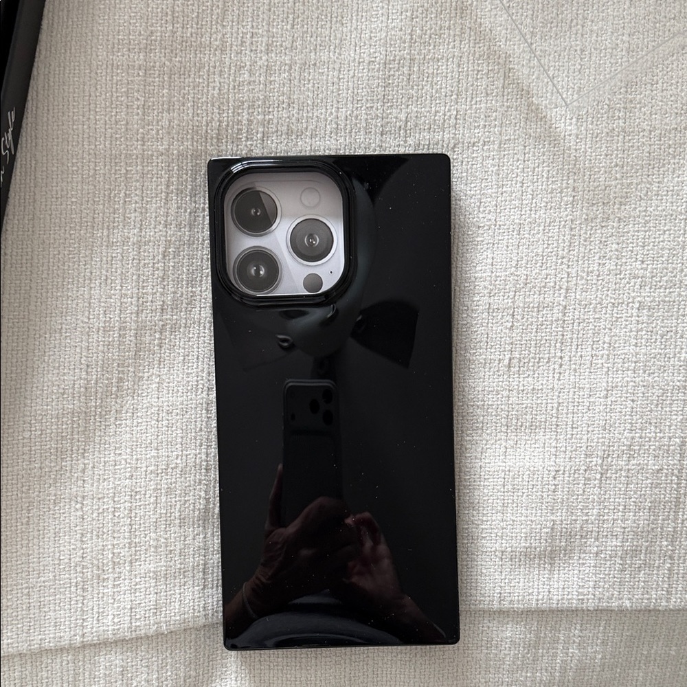 Sleek Black Phone Case